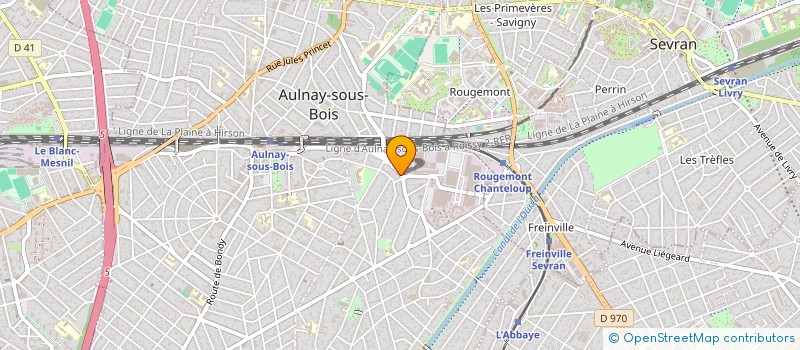 localisation de l'entreprise EXO SUP à AULNAY-SOUS-BOIS
