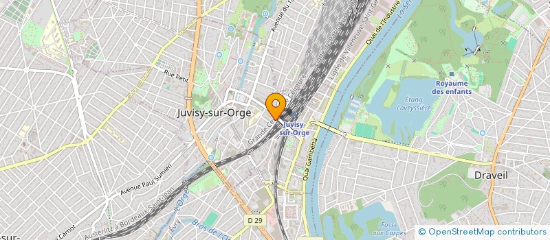localisation de l'entreprise EXO SUPERMARCHE à JUVISY-SUR-ORGE