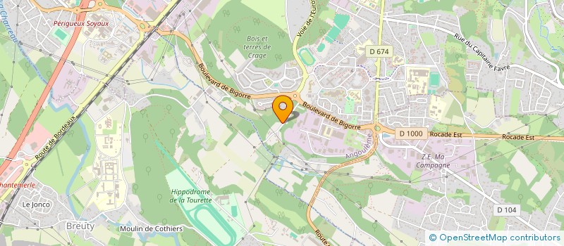 localisation de l'entreprise EXO7 PRIME à ANGOULEME