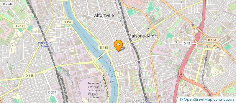 localisation de l'entreprise EXOBAT à ALFORTVILLE