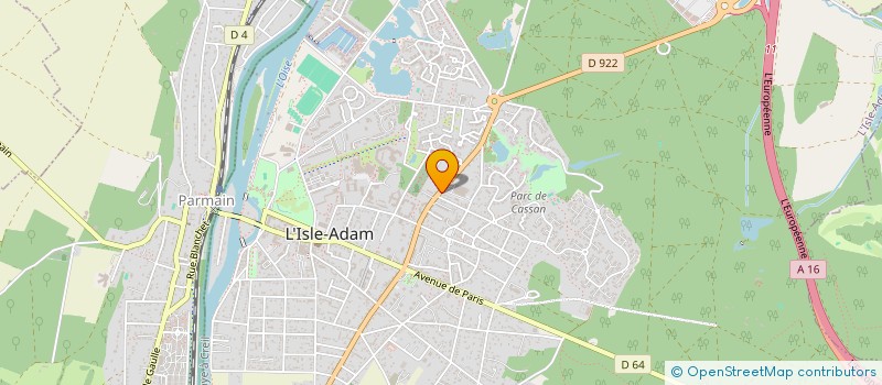 localisation de l'entreprise EXOBOIS  L'ISLE-ADAM