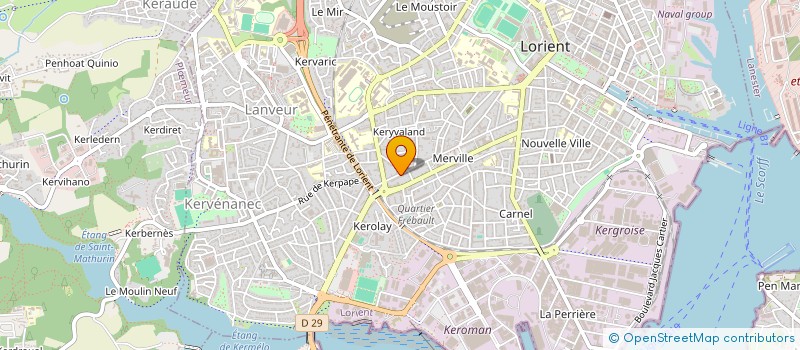 localisation de l'entreprise EXOCEAN à LORIENT