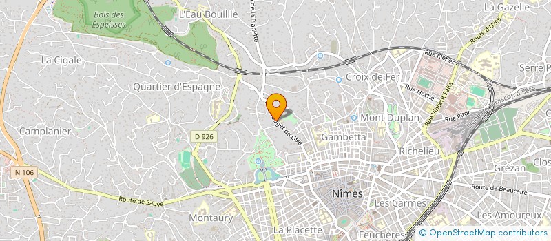 localisation de l'entreprise EXOCET GESTION  NIMES