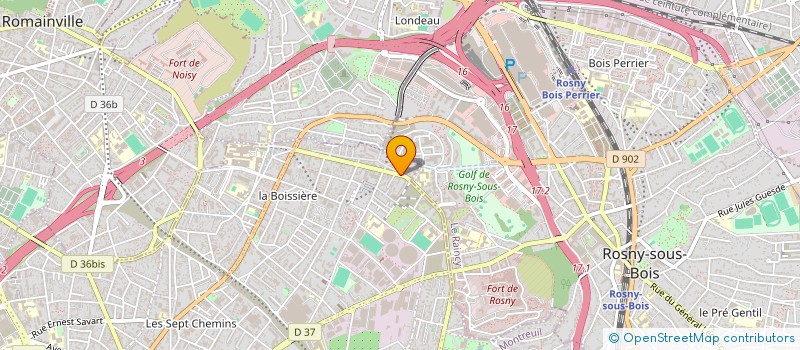 localisation de l'entreprise EXOCET PRODUCTION à MONTREUIL