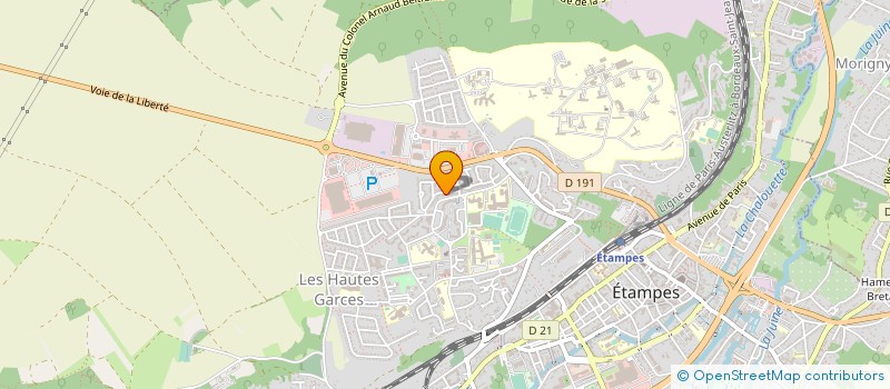 localisation de l'entreprise EXOCHEMS BIOTECH à ETAMPES