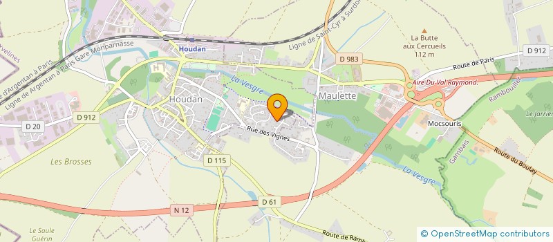 localisation de l'entreprise EXOCIF  HOUDAN