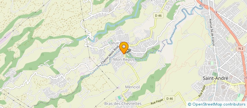 localisation de l'entreprise EXOD' ENTRE 2 à SAINT-ANDRE