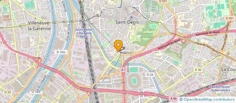 localisation de l'entreprise EXODE à SAINT-DENIS