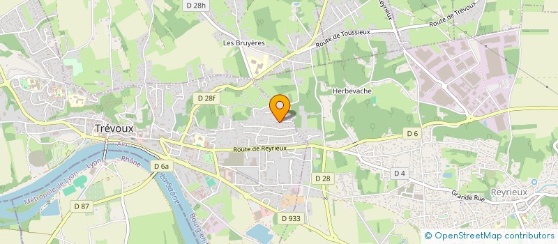 localisation de l'entreprise EXODE à TREVOUX