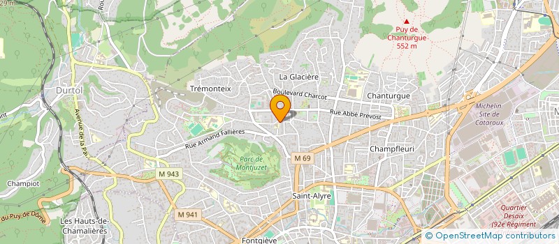 localisation de l'entreprise EXODUS  CLERMONT-FERRAND
