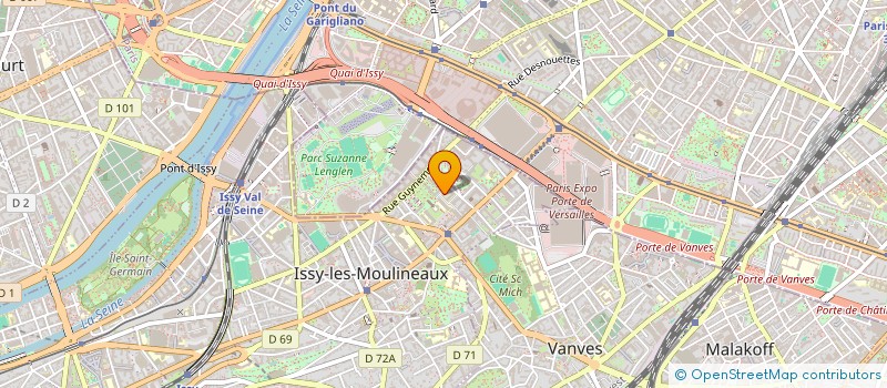 localisation de l'entreprise EXOFI à ISSY-LES-MOULINEAUX