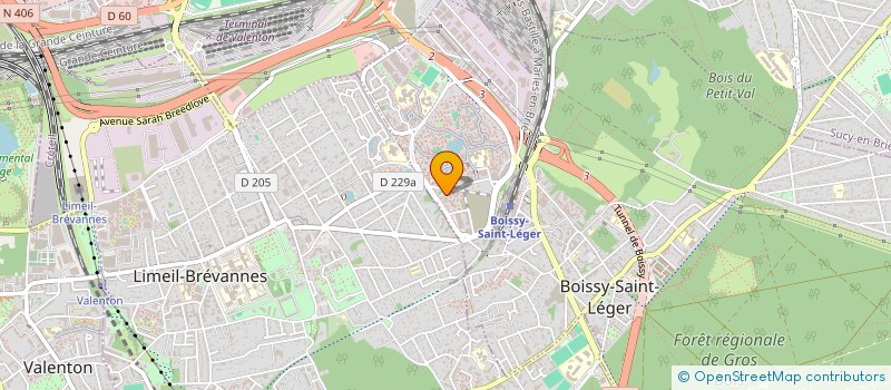 localisation de l'entreprise EXOFIBRE à BOISSY-SAINT-LEGER