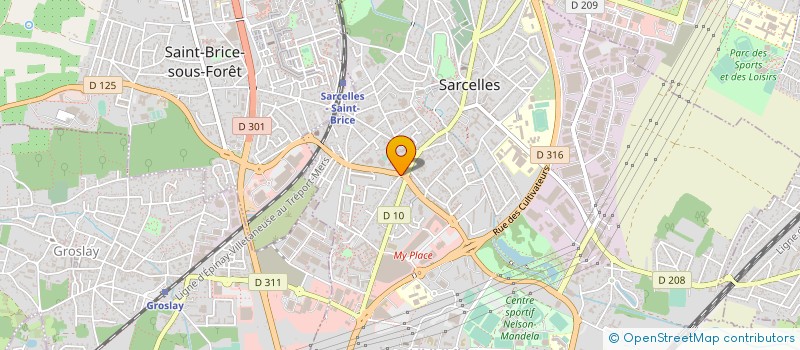 localisation de l'entreprise EXOFOOD à SARCELLES