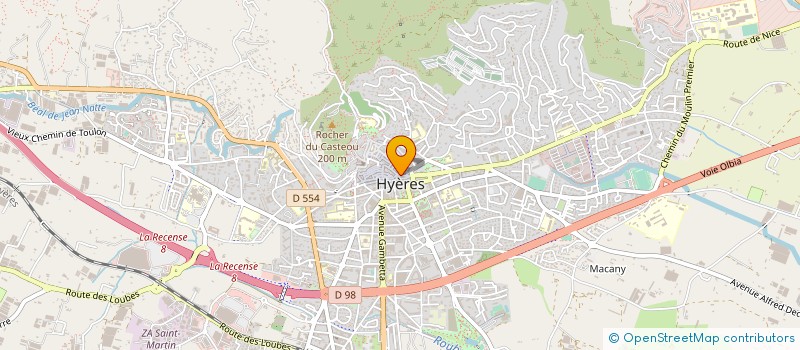 localisation de l'entreprise EXOFRUITS à HYERES