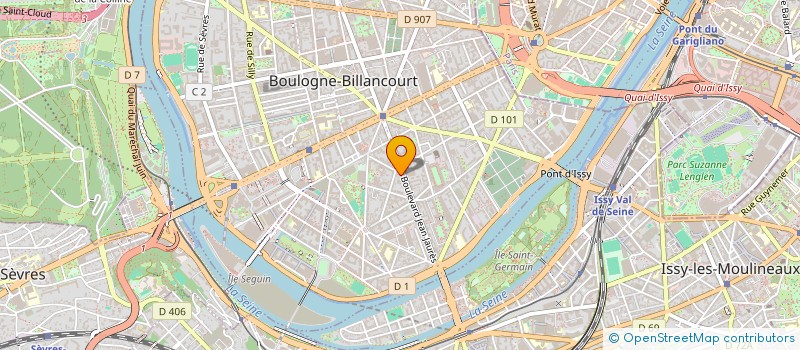 localisation de l'entreprise EXOFRUITS FOOD à BOULOGNE-BILLANCOURT