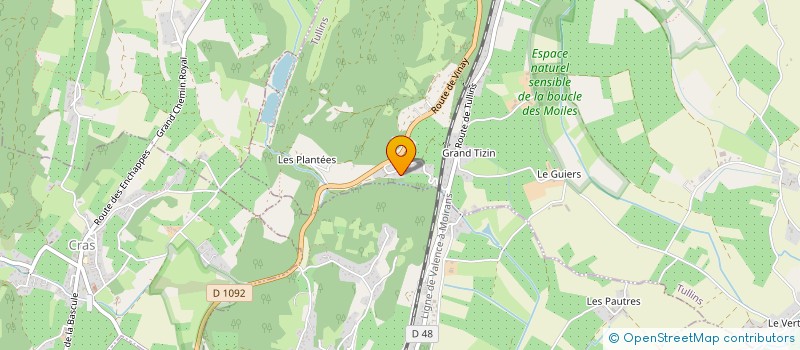 localisation de l'entreprise EXOGEST  TULLINS