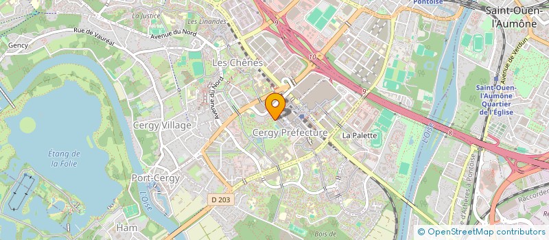 localisation de l'entreprise EXOIDE à CERGY