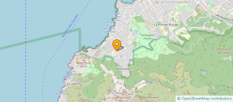 localisation de l'entreprise EXOLAB à MARSEILLE 8EME