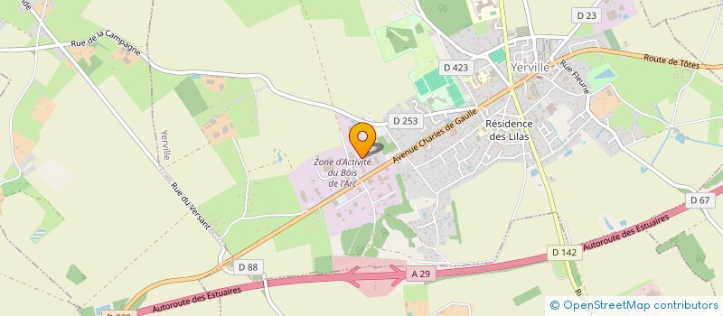 localisation de l'entreprise EXOMETAL  YERVILLE