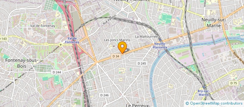 localisation de l'entreprise EXOMETS à LE PERREUX-SUR-MARNE