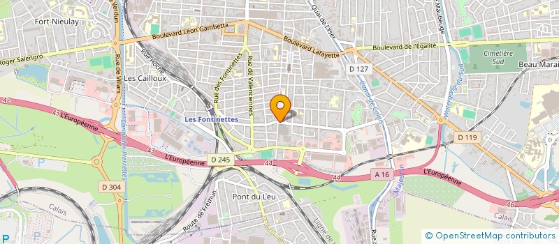 localisation de l'entreprise EXOMOBILIER à CALAIS