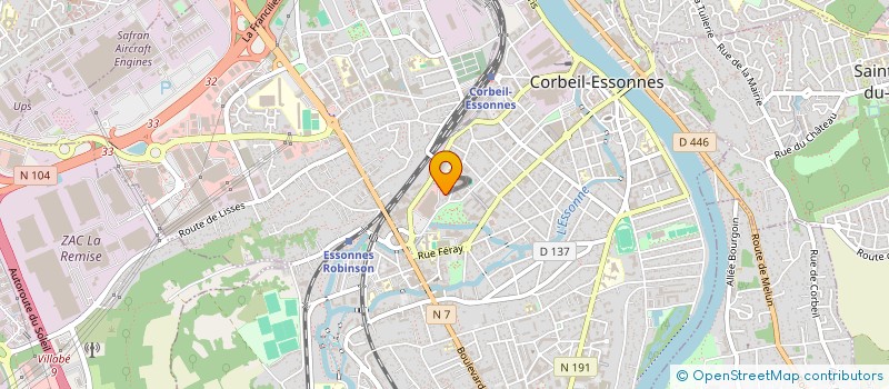 localisation de l'entreprise EXONA BATIMENT à CORBEIL-ESSONNES