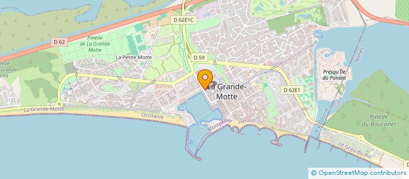localisation de l'entreprise EXONDEX à LA GRANDE-MOTTE
