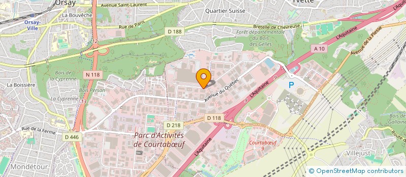 localisation de l'entreprise EXONEO à VILLEBON-SUR-YVETTE