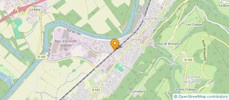 localisation de l'entreprise EXOPERF  VILLARD-BONNOT