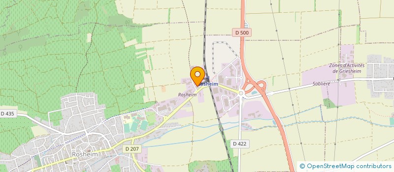 localisation de l'entreprise EXOPHARM SAS à ROSHEIM