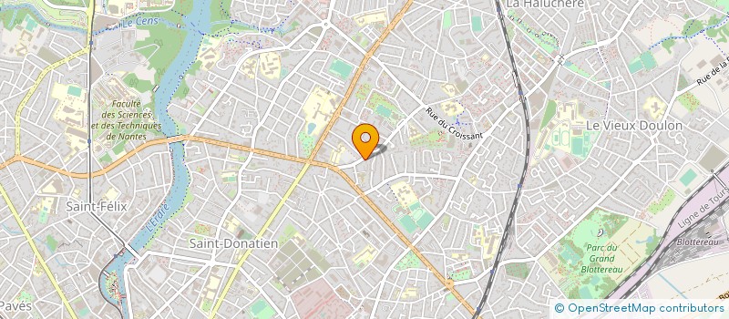 localisation de l'entreprise EXOPUS TRAVAUX à NANTES