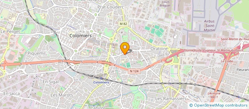 localisation de l'entreprise EXORA à COLOMIERS