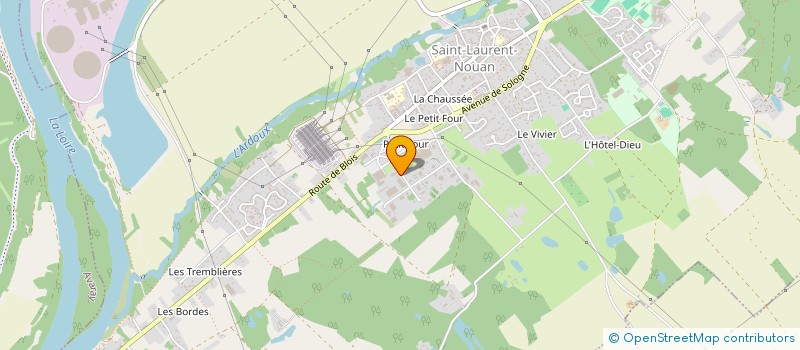 localisation de l'entreprise EXOS  SAINT LAURENT NOUAN