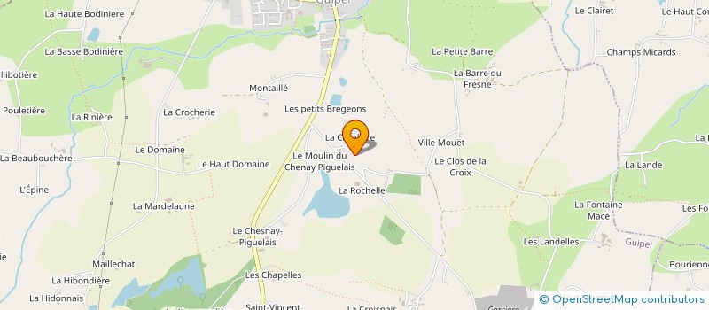 localisation de l'entreprise EXOS  GUIPEL