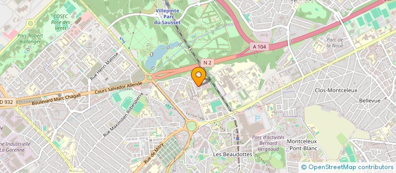 localisation de l'entreprise EXOS B N D SARL  AULNAY-SOUS-BOIS
