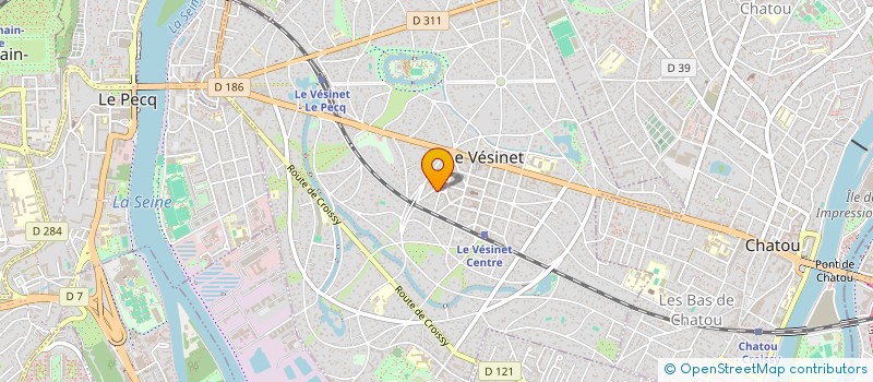 localisation de l'entreprise EXOSIRIS  LE VESINET