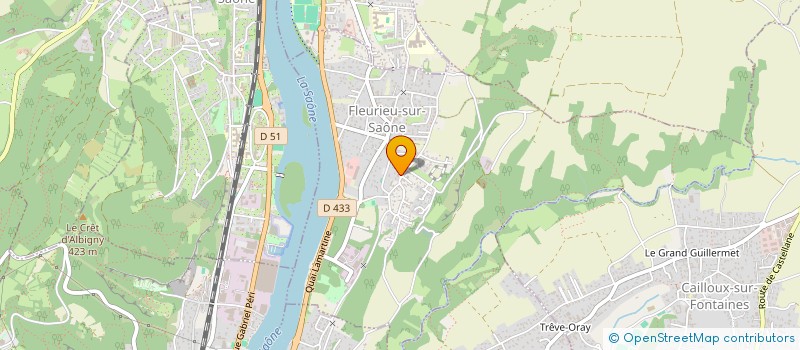 localisation de l'entreprise EXOSTEVE  FLEURIEU-SUR-SAONE