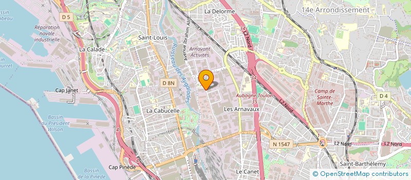 localisation de l'entreprise EXOSUD à MARSEILLE