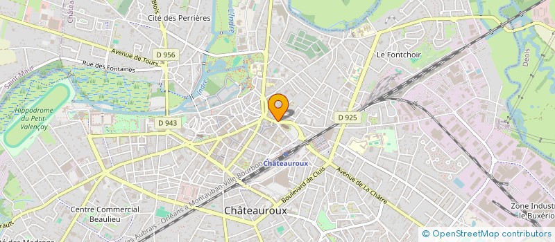 localisation de l'entreprise EXOT. CENTER à CHATEAUROUX