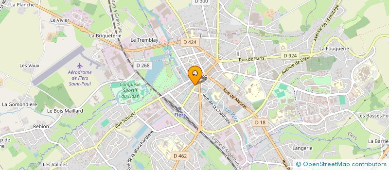 localisation de l'entreprise EXOTEM à FLERS