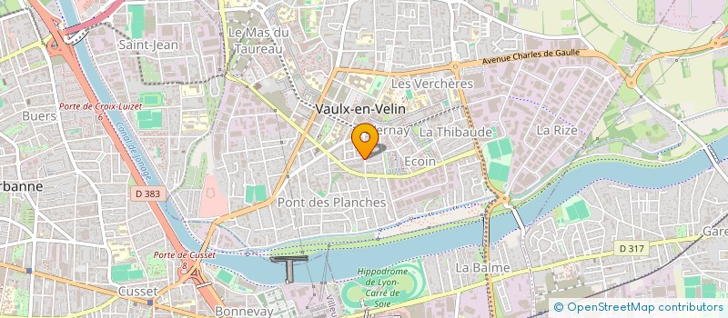 localisation de l'entreprise EXOTHERM INGENIERIE  VAULX-EN-VELIN