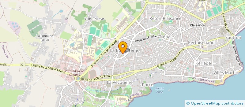 localisation de l'entreprise EXOTIC 44 à SAINT-NAZAIRE