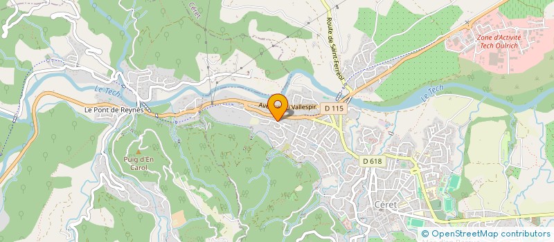 localisation de l'entreprise EXOTIC FRENCH  CERET