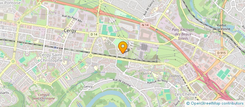 localisation de l'entreprise EXOTIC FS  CERGY