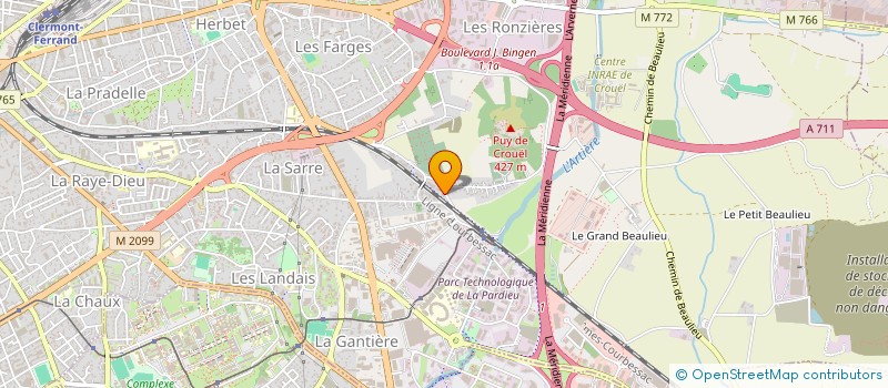 localisation de l'entreprise EXOTIC SYSTEMS  CLERMONT-FERRAND