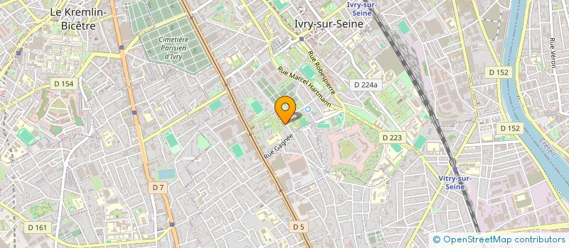 localisation de l'entreprise EXOTICAM à IVRY-SUR-SEINE