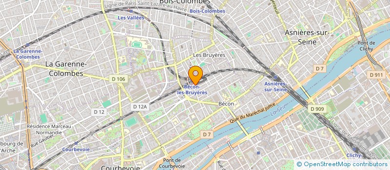 localisation de l'entreprise EXOTIKA à COURBEVOIE