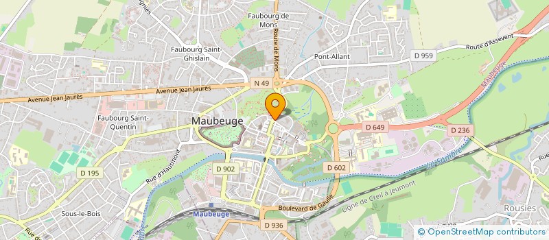 localisation de l'entreprise EXOTIQUE AFRIQUE CARAIBES  MAUBEUGE