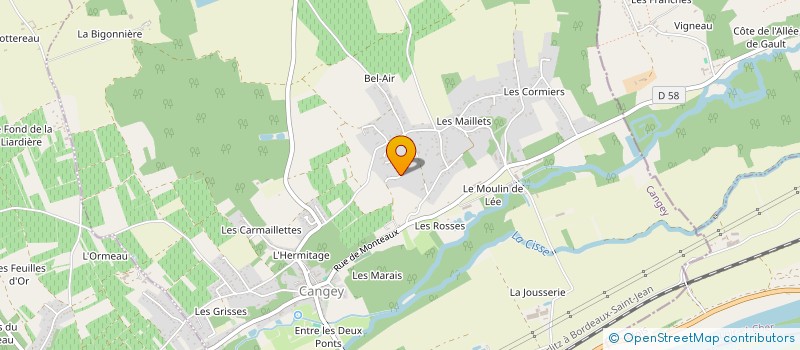 localisation de l'entreprise EXOTIQUE PAYSAGE  ATHEE-SUR-CHER