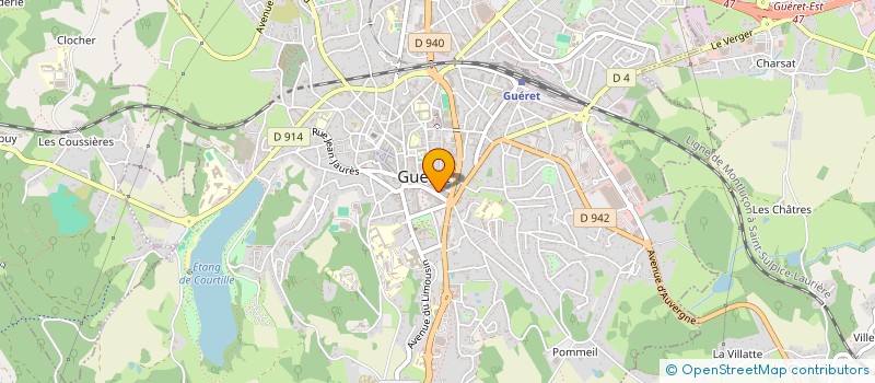 localisation de l'entreprise EXOTIQUES 23 à GUERET